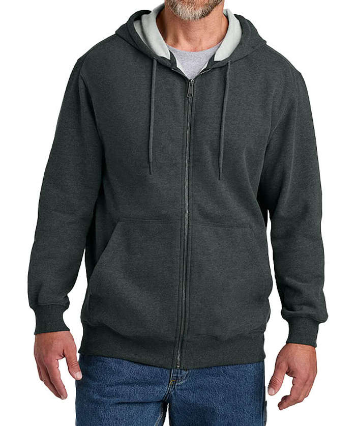 CornerStone Tough Fleece Zip Hoodie - Black 3 CornerStone Tough Fleece Zip Hoodie - Black