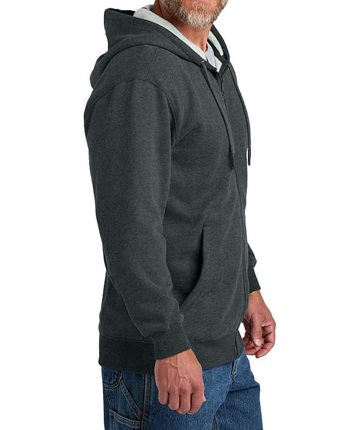 CornerStone Tough Fleece Zip Hoodie - Black 5 CornerStone Tough Fleece Zip Hoodie - Black