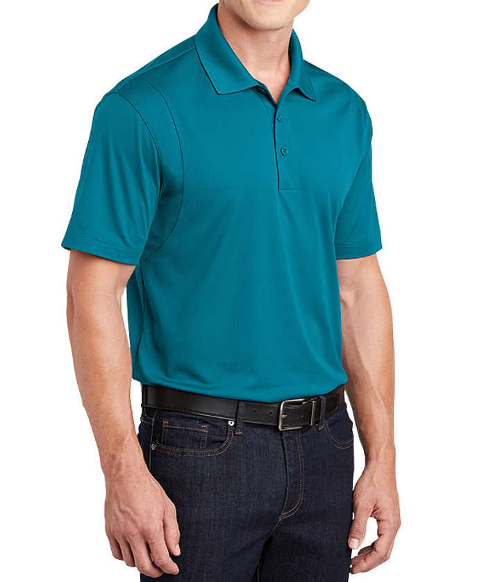 Sport-Tek Sport-Wick Micro Pique Performance Polo - Printed - Vegas Gold