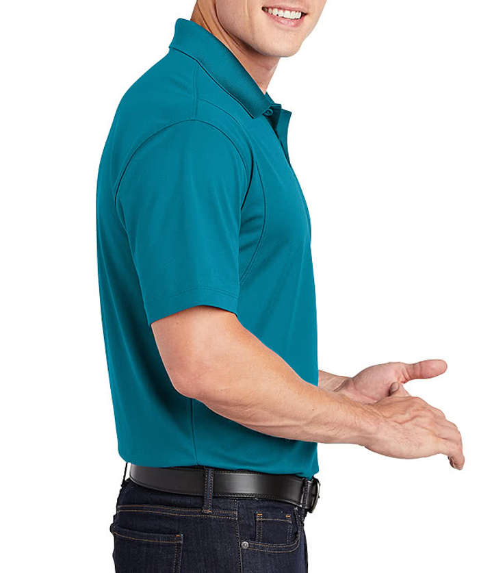Sport-Tek Sport-Wick Micro Pique Performance Polo - Printed - Vegas Gold
