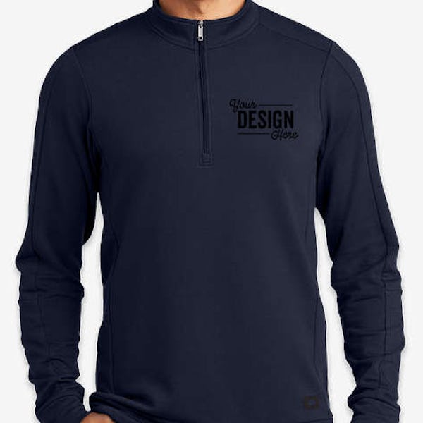 OGIO Luuma Performance Half Zip Sweatshirt - River Blue Navy