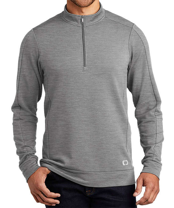 OGIO Luuma Performance Half Zip Sweatshirt - River Blue Navy