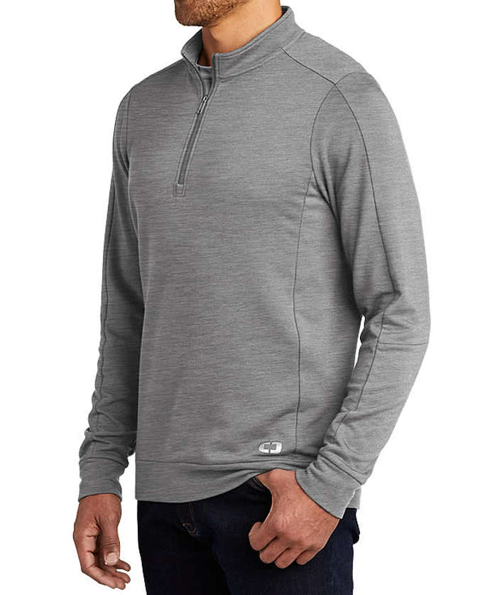 OGIO Luuma Performance Half Zip Sweatshirt - River Blue Navy