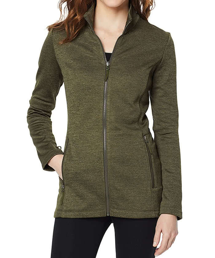Port Authority Women's Collective Striated Tech Fleece Jacket - Embroidered - Sterling Grey Heather