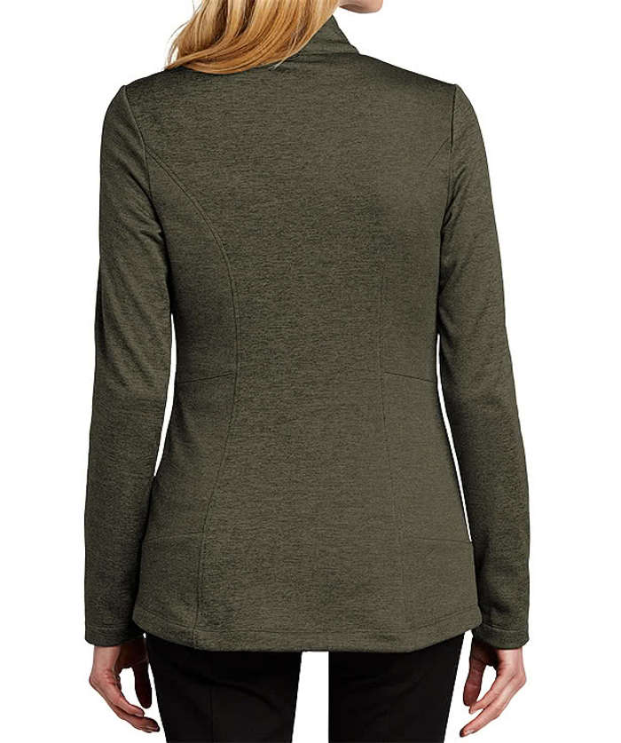 Port Authority Women's Collective Striated Tech Fleece Jacket - Embroidered - Sterling Grey Heather