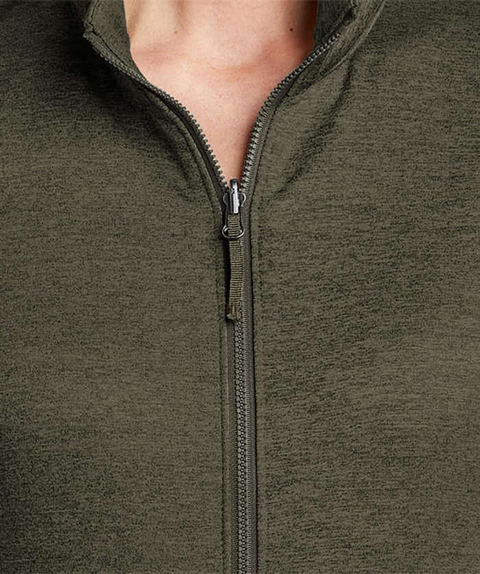 Port Authority Women's Collective Striated Tech Fleece Jacket - Embroidered - Sterling Grey Heather