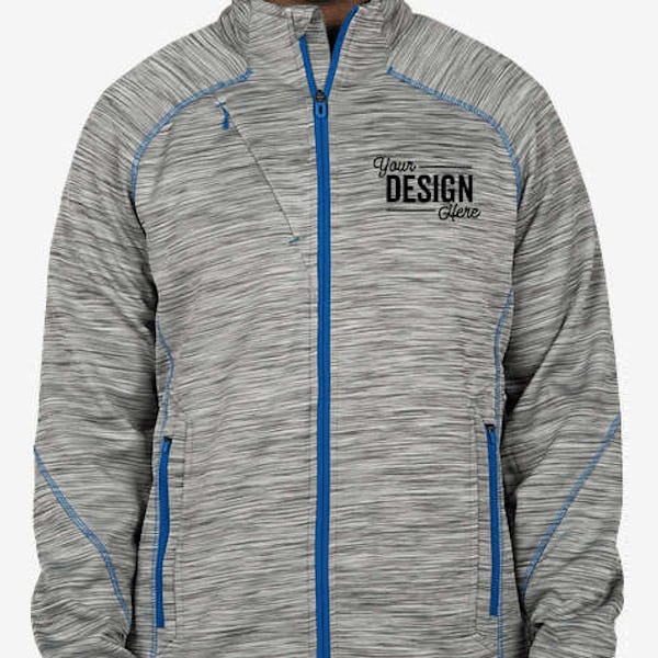 North End Tech Fleece Jacket - Platinum / Olympic Blue