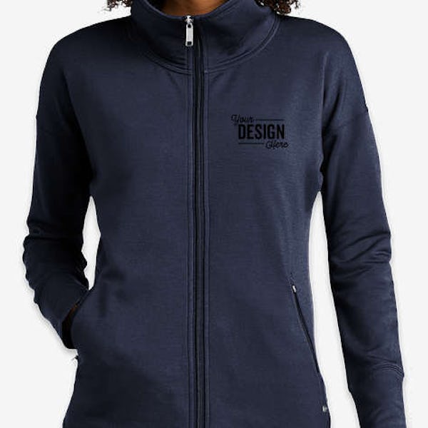 OGIO Women's Luuma Full Zip Tech Fleece Jacket - River Blue Navy