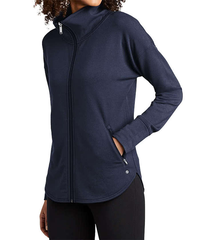 OGIO Women's Luuma Full Zip Tech Fleece Jacket - River Blue Navy 6 OGIO Women's Luuma Full Zip Tech Fleece Jacket - River Blue Navy