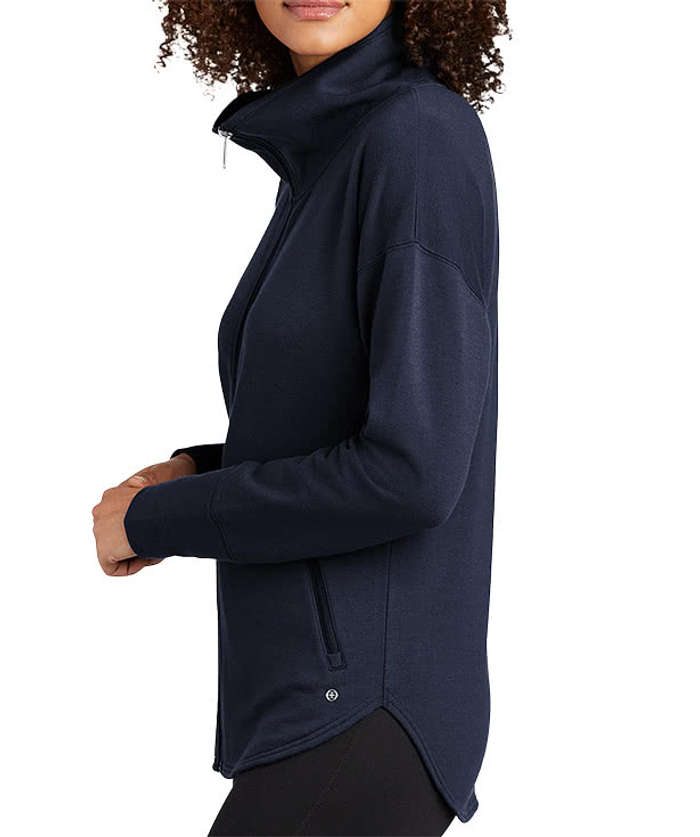 OGIO Women's Luuma Full Zip Tech Fleece Jacket - River Blue Navy 7 OGIO Women's Luuma Full Zip Tech Fleece Jacket - River Blue Navy