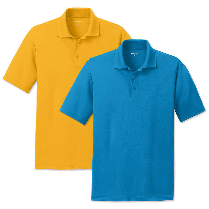 Sport-Tek RacerMesh Performance Polo - Printed - True Royal Heather
