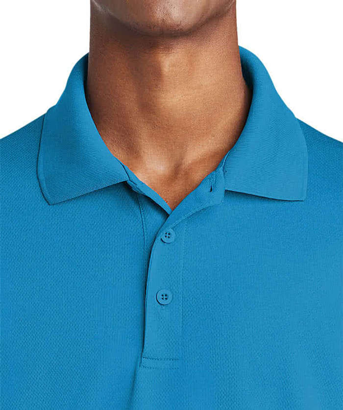 Sport-Tek RacerMesh Performance Polo - Printed - True Royal Heather 5 Sport-Tek RacerMesh Performance Polo - Printed - True Royal Heather