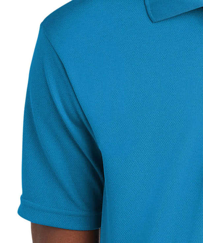 Sport-Tek RacerMesh Performance Polo - Printed - True Royal Heather 6 Sport-Tek RacerMesh Performance Polo - Printed - True Royal Heather