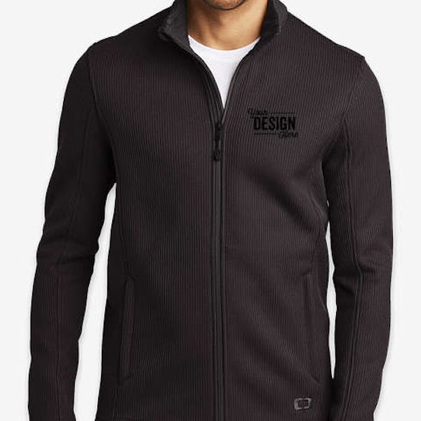 OGIO Grit Full Zip Fleece Jacket - Blacktop