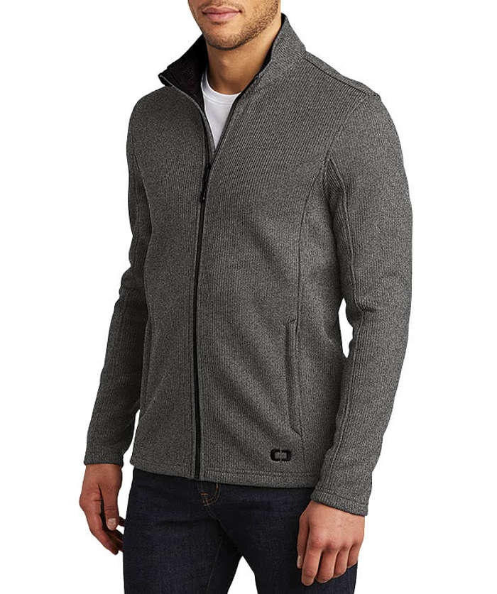 OGIO Grit Full Zip Fleece Jacket - Blacktop