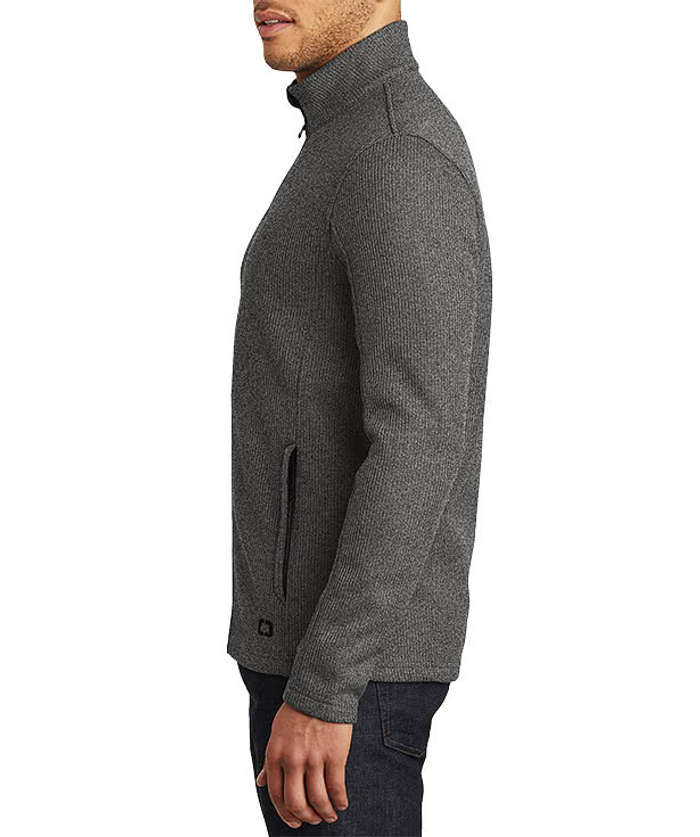 OGIO Grit Full Zip Fleece Jacket - Blacktop