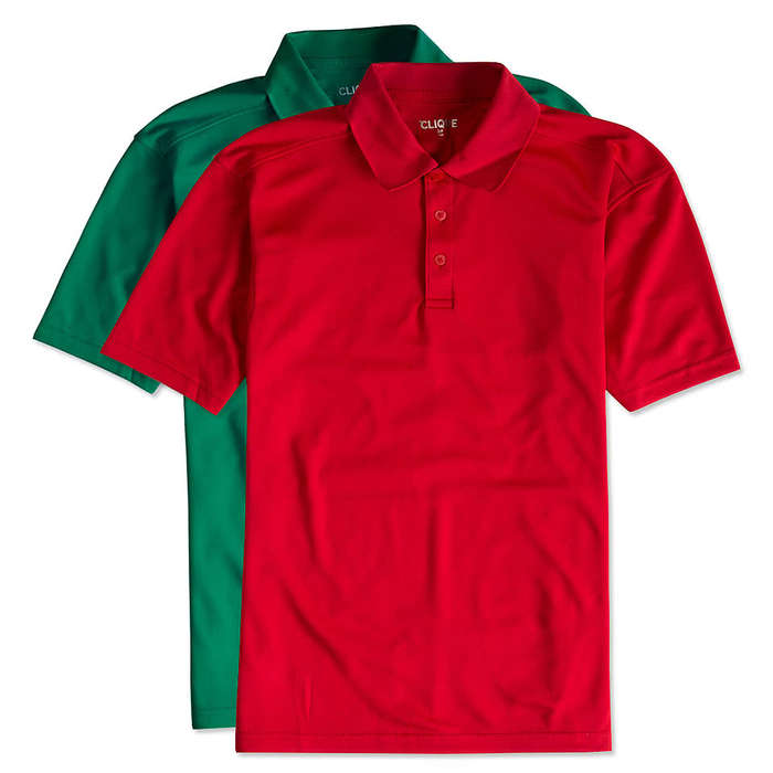 Clique by Cutter & Buck Spin Eco Performance Pique Polo - Printed - Teal Green