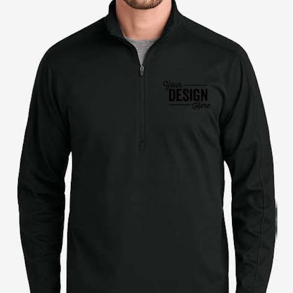 Eddie Bauer Adventurer Recycled Performance Quarter Zip Pullover - Deep Black