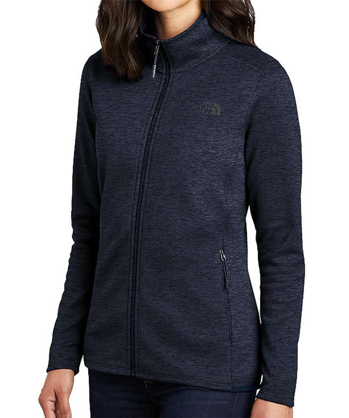 The North Face Women's Skyline Full Zip Fleece Jacket - Printed - TNF Dark Grey Heather 3 The North Face Women's Skyline Full Zip Fleece Jacket - Printed - TNF Dark Grey Heather