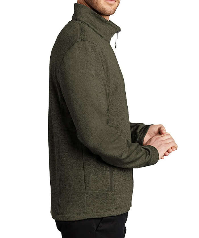Port Authority Collective Striated Tech Fleece Jacket - Printed - River Blue Navy Heather
