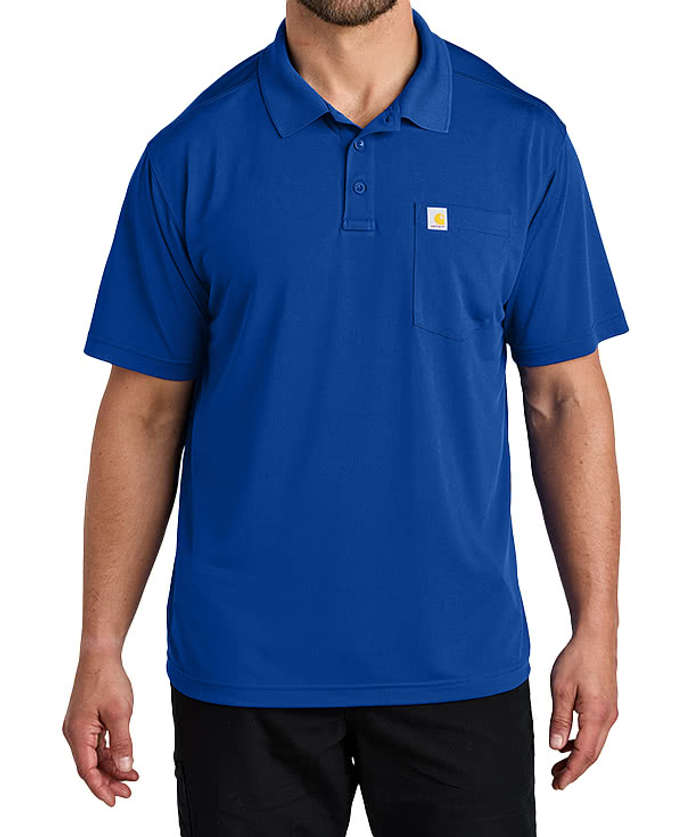 Carhartt Force UPF 40 Performance Pocket Polo - Black