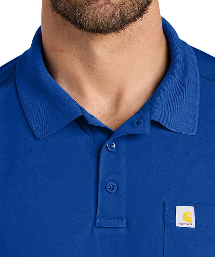 Carhartt Force UPF 40 Performance Pocket Polo - Black