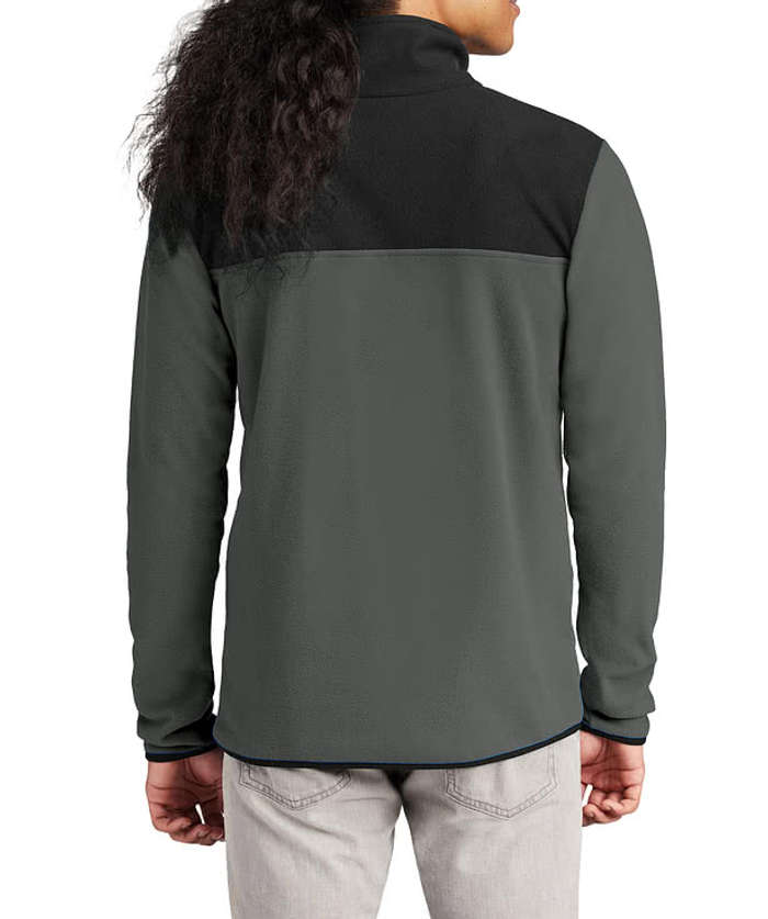 The North Face Glacier Recycled Quarter Zip Fleece Pullover - Embroidered - Rage Red / TNF Black