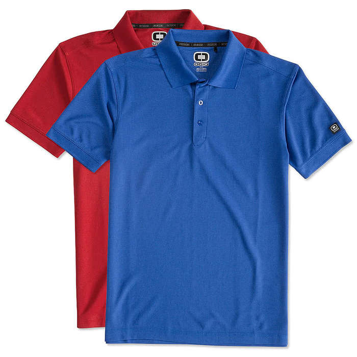 OGIO Caliber 2.0 Performance Pique Polo - Printed - Rogue Grey