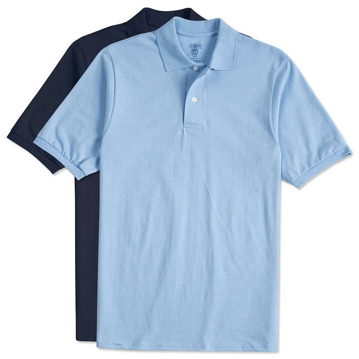 Jerzees Spotshield 50/50 Jersey Polo - Printed - Deep Purple