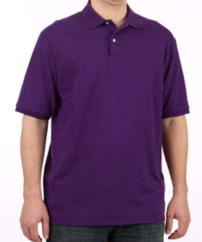 Jerzees Spotshield 50/50 Jersey Polo - Printed - Deep Purple 3 Jerzees Spotshield 50/50 Jersey Polo - Printed - Deep Purple