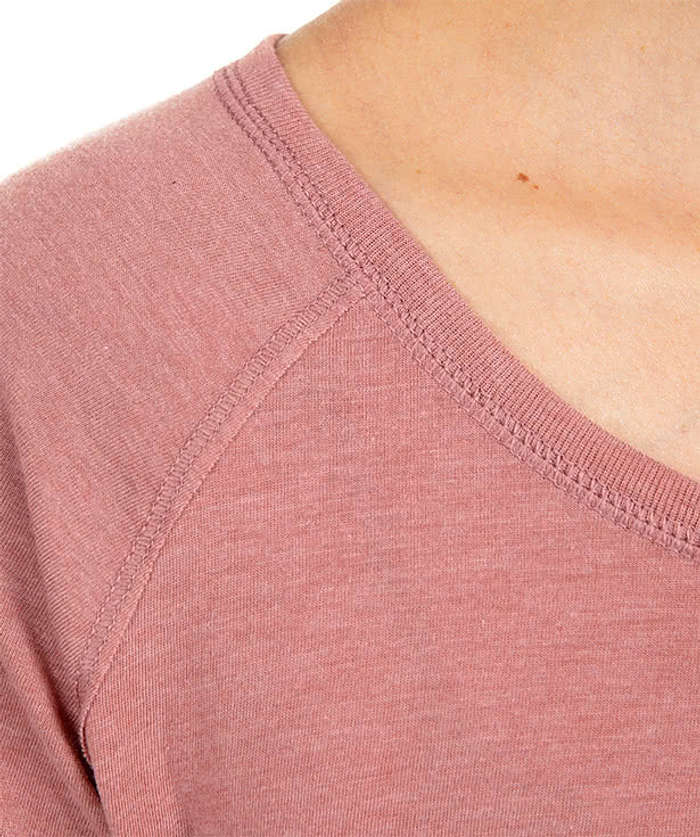 District Women's Tri-Blend Long Sleeve Tunic T-shirt - Blush Frost 5 District Women's Tri-Blend Long Sleeve Tunic T-shirt - Blush Frost
