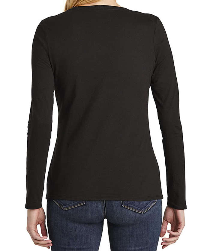 District Women's V.I.T. Long Sleeve V-Neck T-shirt - Light Grey Heather 4 District Women's V.I.T. Long Sleeve V-Neck T-shirt - Light Grey Heather