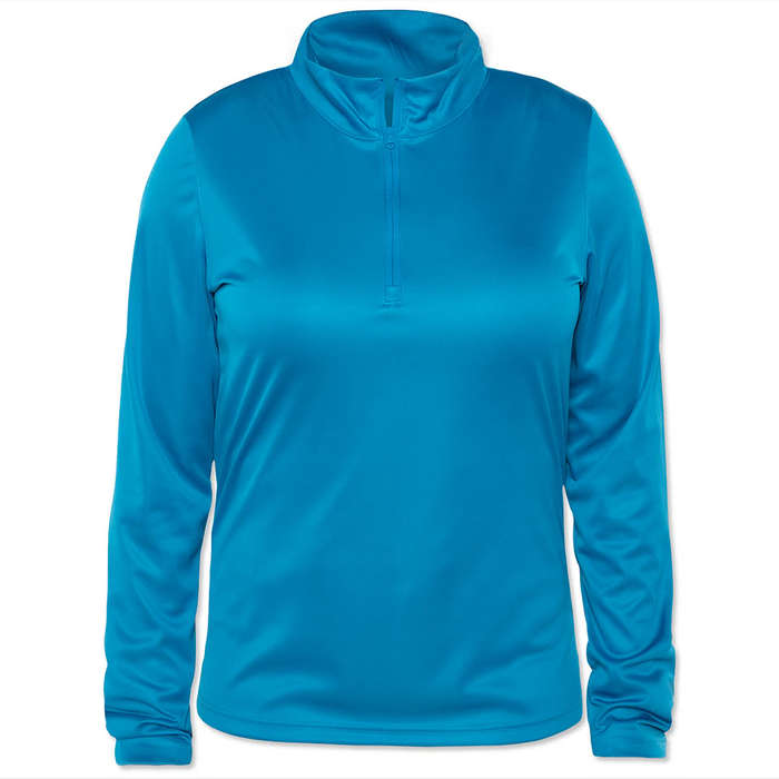 Clique by Cutter & Buck Women's Spin Eco Half Zip Performance Shirt - Black