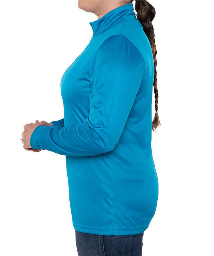 Clique by Cutter & Buck Women's Spin Eco Half Zip Performance Shirt - Black