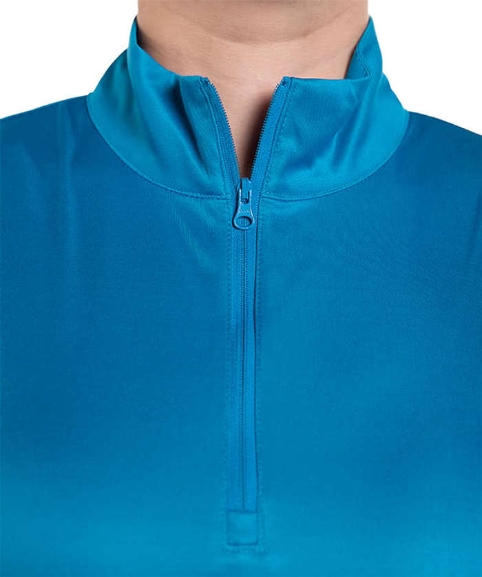 Clique by Cutter & Buck Women's Spin Eco Half Zip Performance Shirt - Black