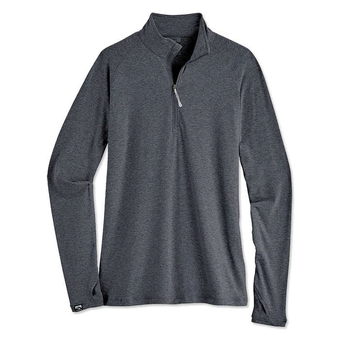 Storm Creek Women's Pacesetter Recycled Performance Quarter Zip Shirt - Light Heather Gray 3 Storm Creek Women's Pacesetter Recycled Performance Quarter Zip Shirt - Light Heather Gray