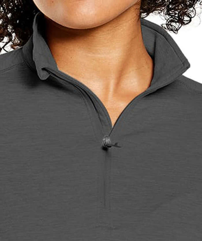 Storm Creek Women's Pacesetter Recycled Performance Quarter Zip Shirt - Light Heather Gray 7 Storm Creek Women's Pacesetter Recycled Performance Quarter Zip Shirt - Light Heather Gray