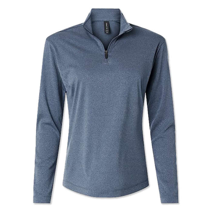 AllPro Women's Pro-Lock UPF 50 Quarter Zip Performance Shirt - White