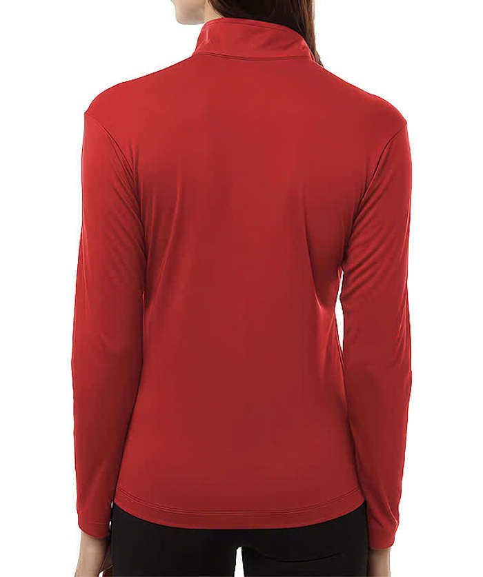 AllPro Women's Pro-Lock UPF 50 Quarter Zip Performance Shirt - White