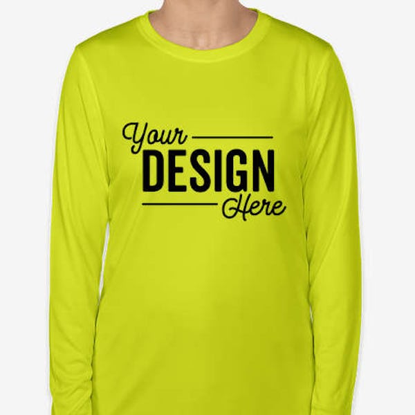 Clique by Cutter & Buck Women's Spin Eco UPF 50 Long Sleeve Performance Shirt - Hi-Vis Yellow