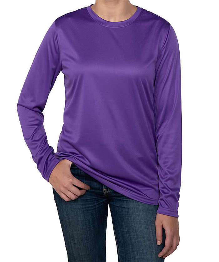 Clique by Cutter & Buck Women's Spin Eco UPF 50 Long Sleeve Performance Shirt - Hi-Vis Yellow 3 Clique by Cutter & Buck Women's Spin Eco UPF 50 Long Sleeve Performance Shirt - Hi-Vis Yellow