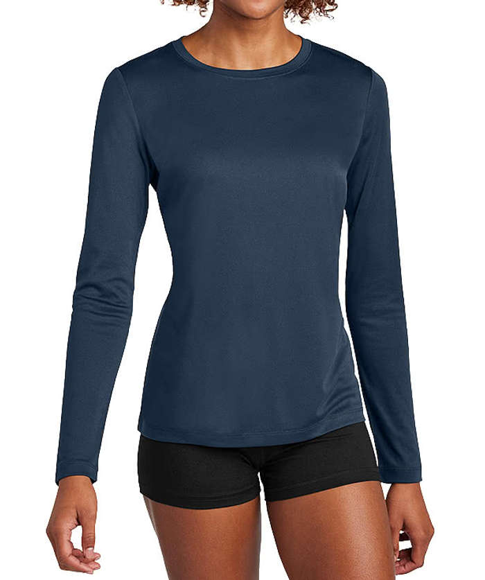 Sport-Tek Women's UPF 50 Long Sleeve Performance Shirt - Dark Smoke Grey
