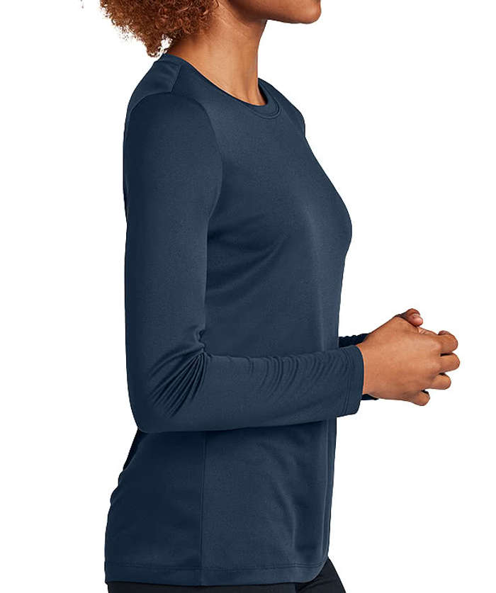 Sport-Tek Women's UPF 50 Long Sleeve Performance Shirt - Dark Smoke Grey