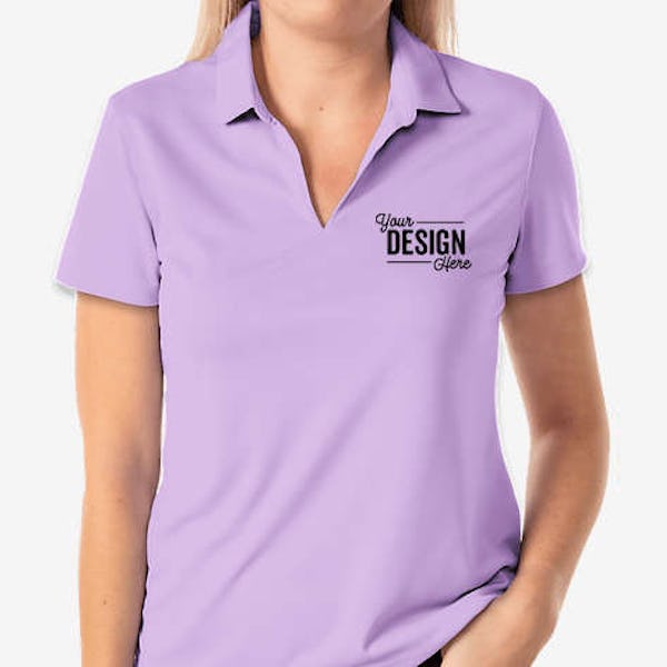 Nike Women's Dri-FIT Micro Pique Performance Polo 2.0 - Printed - Urban Lilac