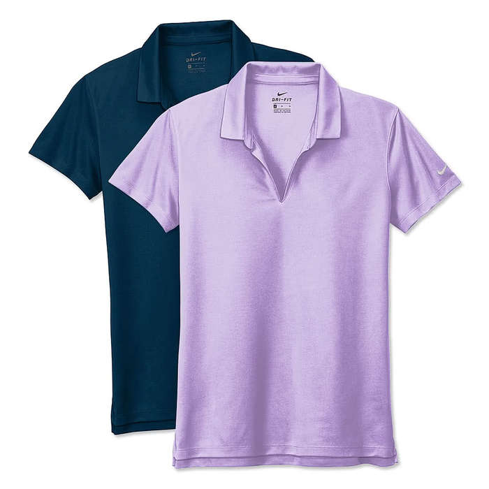 Nike Women's Dri-FIT Micro Pique Performance Polo 2.0 - Printed - Urban Lilac