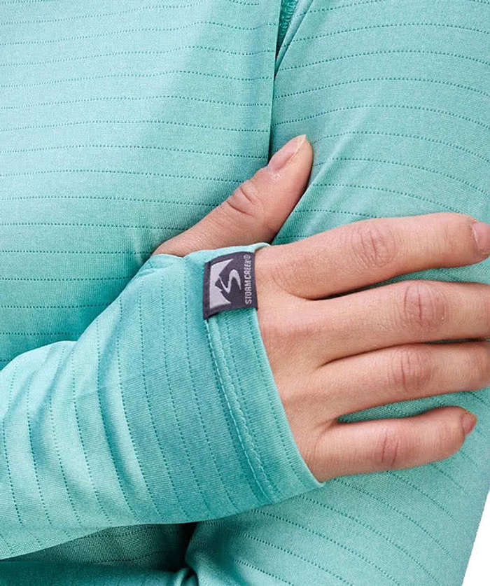 Storm Creek Women's Sightseer Recycled Long Sleeve Performance Shirt - Aqua Green 6 Storm Creek Women's Sightseer Recycled Long Sleeve Performance Shirt - Aqua Green