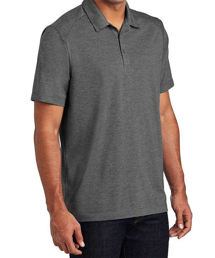 Sport-Tek Tri-Blend Performance Polo - Printed - Pond Blue Heather