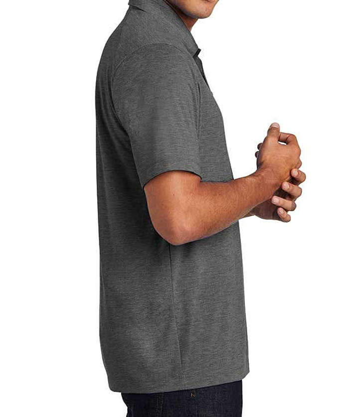 Sport-Tek Tri-Blend Performance Polo - Printed - Pond Blue Heather