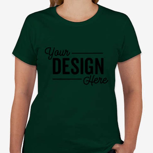 Gildan Women's 100% Cotton T-shirt - Forest