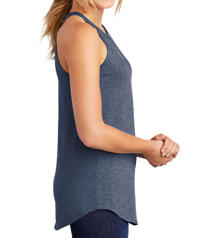 District Women's Tri-Blend Rocker Tank - Blush Frost 5 District Women's Tri-Blend Rocker Tank - Blush Frost